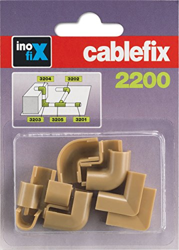cablefix 160705 Verbindungselement Verbindungsstueck 1 Set Beige, 3 Stück