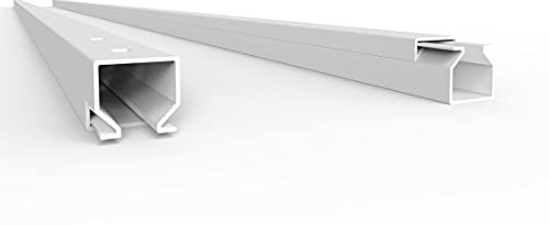 SCOS Smartcosat 10 m Kabelkanal (12 x 12 x 2000 mm (5 Stück a 2 m) B x H x L, Weiß/Weiss/Reinweiß) schraubbar PVC Kunststoff, Aufputz Wand Montage allzweck Kabelleiste, Kabelschacht