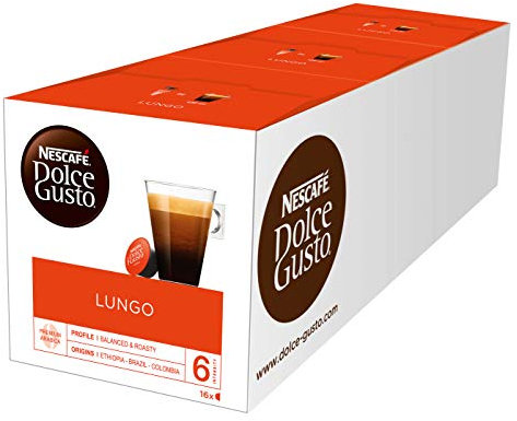 Nescafé - Nescafé - Dolce Gusto Caffè Lungo - Pack de 3 Sachets (48 Capsules)