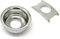 Nickel Cup Jack Plate for Fender Telecaster Tele Guitar Recessed Output Ferrule by VINTAGE FORGE | JPT90-NKL