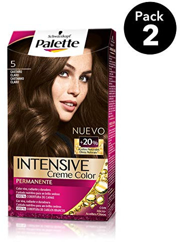 Palette Intense - Tono 5 Castaño Claro - 2 uds - Coloración Permanente - Schwarzkopf