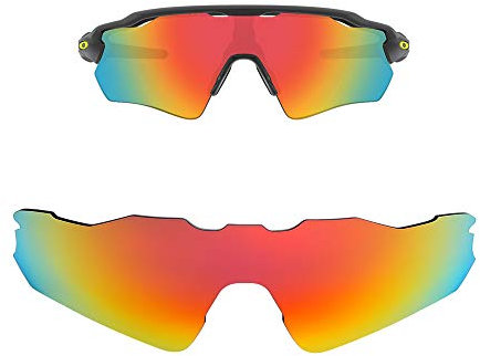 HiCycle2 FOOUS Spiegel Polarisiert Ersatz-Brillengläser für Oakley Radar EV Path Sonnenbrille (Rot)