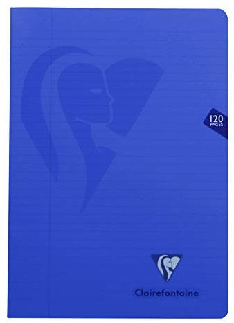 Clairefontaine 303525C - Packung mit 10 Heften Mimesys DIN A4 60 Blatt liniert mit Rand, 90g, farbig sortiert, 1 Pack