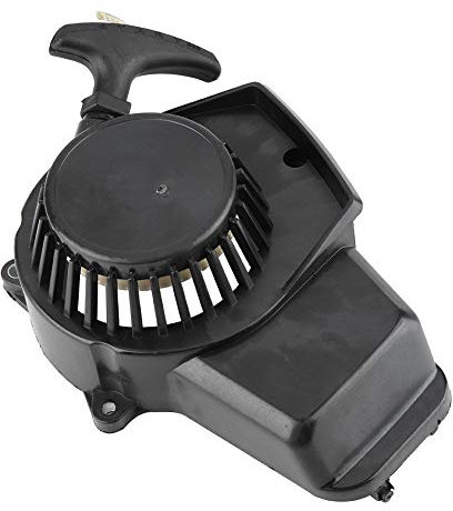 Pull Starter Start, Motorrad Pull Start Recoil Dirt Quad Pull Start Zünder für 47 2 Takt(Schwarz)
