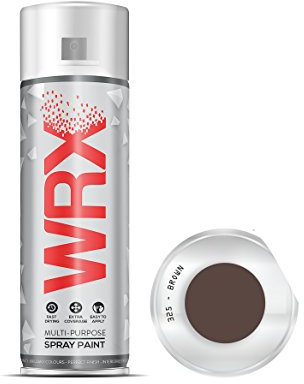 WRX Spray Paint - Brown - 400 ml Quality Brilliant Colours Perfect Finish Brilliant All Purpose Interior/Exterior, Art, Crafts, Auto, Home Furniture, Garden, Radiator Paint 400ml