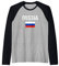 Herren Russland Baseball T-shirt Russische Geschenk Russland Flagge Raglan