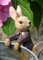 Pot Buddies Beatrix Potter Benjamin Bunny Figure Plant Pot Hanger - Handmade Garden Ornament - Decorative Flower Planter Figurine
