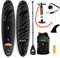 Hurley Advantage Stand Up Paddle Board mit wandelbarem Rucksack, Luftpumpe, verstellbarem schwimmendem Paddel, gewickelter Leine, Flosse und Reparatur-Set (schwarzer Tiger)
