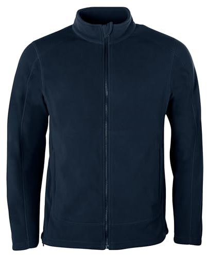 HRM 1201 Full-Zip Blouson Premium Micro Polaire I Veste Fonctionnelle Vêtements de Travail I Habits Hommes Haute Qualité et Durables, Bleu Marine, XXXL Men's