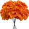Jeejunye Künstliche Hortensien, große Blumenköpfe mit Stielen für Hochzeit, Dekoration, Zuhause, Party, Tisch, Park, mehrfarbig, 12 Stück