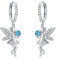 Elfen Ohrringe Mädchen Creolen 925 Sterling Silber Kinder Creolen Elfen Hängend Ohrringe Kreolen für Damen Zirkonia Elfen Creolen Ohrringe für Damen Mom Tochter