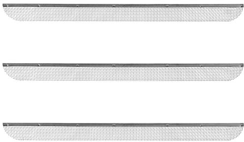 RecPro RV Refrigerator Vent Screen | Flying Insect Cover | 3 Pack 1 1/2 x 20 with Installation Tools