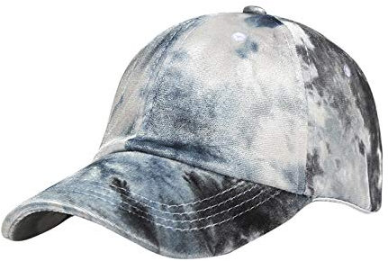 Hippie-Batik-Mütze Bedruckt Bunt Sommer Cool Visor Cap Damen Baseball Cap mit Batik Muster Klettverschluss Verstellbar Batic Dye Baseball Cap
