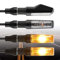 evermotor Universal 4 Stück E13 Motorrad LED Blinker Aluminiumschale mit schöner Oberflächenbehandlung IP67 Wasserdicht E geprüft