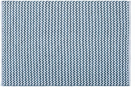 SISOSU Zickzack-Baumwollteppich | Teppiche geeignet für Wohnzimmer, Schlafzimmer, Esszimmer, Heimdekoration | handgefertigte traditionelle Teppiche | rutschfest | 122 x 182 cm | Aschblau