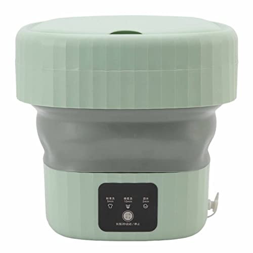 Lavatrice Portatile, Mini Lavatrice Richiudibile Lavatrice Pieghevole da 6 Litri, Secchio Pieghevole Leggero, Autopulente, Autodrenante, Lavatrice per Biancheria Intima, Perfetta per Campeggio,