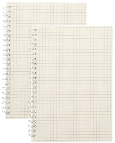 Bürokalender 2pcs Graph Paper Spiral Notebooks Math Engineering Grid Journal Note Bücher Notizbilder Bürodekoration