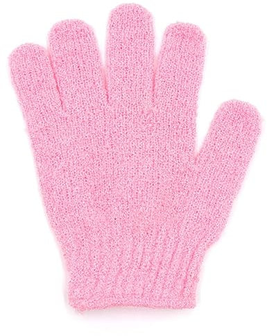 HUFFA Peeling-Handschuhe – Premium-Peeling-Waschhandschuh for Bad oder Dusche – Luxus-Spa-Peeling-Zubehör for Männer und Frauen (Color : 1pc Pink Ordinary)