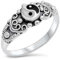Joyara Sterling Silber 925 Yin Yang Ring 60