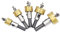 Coffret de scies cloches LAIWEI M35 HSS Coffret de 5 scies cloches, 5 tailles de scies cloches : 16 18.5 20 25 30mm, pour le perçage du métal