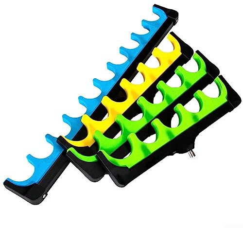 Support de canne à pêche à la carpe 5/6/10 trous en EVA dur avec tête de repos (10 supports)