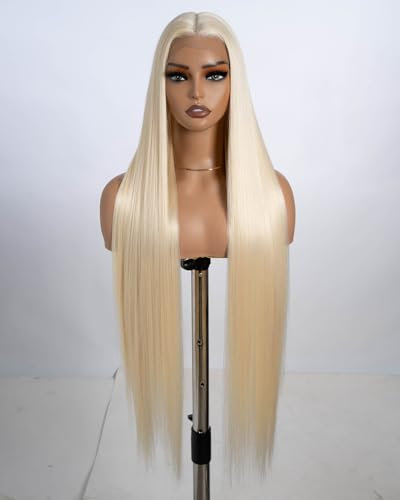 Style Icon Super lange gerade Synthetische Lace Front Wig 150% Dichte 38 Inch Perücke 613