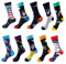 GEYIWSSXY Bunte Socken Damen Lustige Sneaker Baumwolle Socken Herren Witzige Business AnzugLangesocken 10 Paare