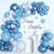 SHRADS 131 teiliges Ballonset blaue Luftballons Luftballons aus Naturlatex Partyballons perfekt für Geburtstagsdekorationen Abschlussfeiern Hochzeitsdekorationen Schenken und mehr 15-23LSQQ-060