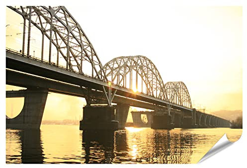 islandburner Prime Bild Poster Brücken Kyiv Kiew Ukraine Premium Bilder Fotodruck