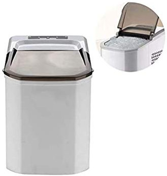 Macchina per il ghiaccio completamente automatica, piccola macchina per cubetti di ghiaccio domestica, macchina per il ghiaccio commerciale da 15 kg per negozio di tè al latte, mini piccola casa comm