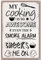 CREATCABIN Kitchen Quote Metal Tin Sign My Cooking Is So Awesome Vintage Retro Wall Mounted Decor Decoration Kitchen Signs Poster Plaque Kitchen Home Dinner Room Decor Gifts for Women 12x8 Inch