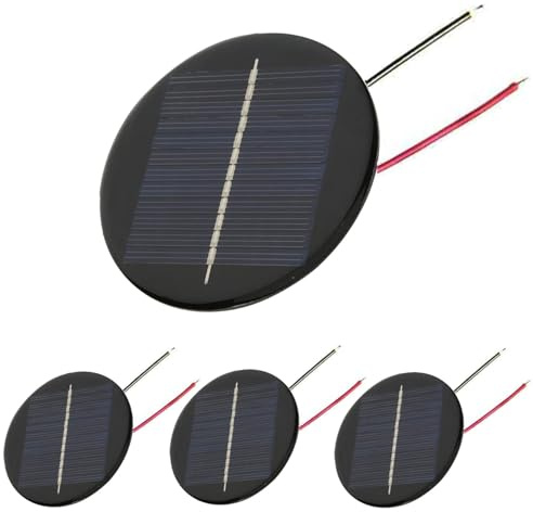 RUNCCI-YUN 4pcs 6V 0.5W 80mm Micro Mini Células de Panel Solar ，policristalino,De Epoxy Panel Solar,portátil,para Hogar DIY, Proyectos Científicos - Juguetes - Cargador de Batería