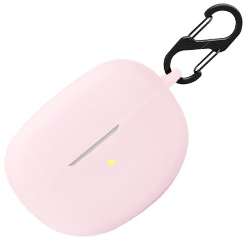 Custodia in silicone per Oppo Enco X, custodia protettiva antiurto e pelle protettiva per Oppo Enco X con Keychain (rosa)