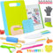 Kit Cuisine Enfant, 32 Pièces Ustensile Cuisine Enfant, Couteau Enfant qui ne Coupe Pas, Couteau Montessori, Couteau Enfant à Partir de 2 ans, Pour Couper des Fruits, Légumes ou de la Pâte (32 Pièces)