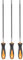 sourcing map 3pcs Chainsaw File, 4.8mm (3/16-inch) Round Sharpening Files Tool with Plastic Handle for Chain Chainsaw Sharpening, Grinding, Grey