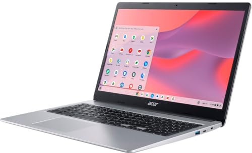 acer Chromebook 315 Laptop, Intel Celeron N4020(Up to 2.8GHz), 15.6 HD Display, 4GB RAM, 64GB eMMC, Intel UHD Graphics, Long Battery Life, WiFi, Bluetooth, Chrome OS, with Mouse