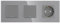 PULSAR Wechselschalter Doppelt mit Steckdose Unterputz 3 Fach Grau Glas Schalter/Steckdosen Lichtschalter 4mm Glas Taste Schalter Wechselschalter x 2 / Steckdose Kombination
