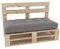 Lermowood Palettenmöbel Mpe Bank 120 x 80 cm Natur | Europaletten Indoor und Outdoor Lounge Gartenmöbel Holz Gartenmöbel Set Lounge Möbel Terrasse Balkon Loft Stil Paletten
