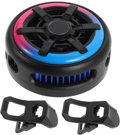 CHILDWEET Mobile Phone Radiator Magnetic Cooling Fan Rgb Light Temperature Monitor Gaming Phone Cooler for Cell Tablet Portable Device Accessory