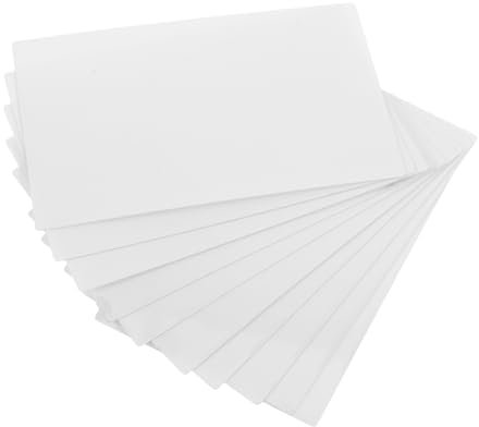 OFFSCH 10stücke Kunststoff-sublimations-visitenkarten-rohlinge Zum Wärmeübertragungs-druck Beidseitig Bedruckbar Flexibel Und Tragbar