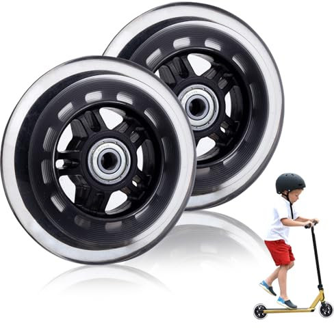 Ideal Swan Stunt-Scooter-Räder, Scooter-Rad, 2 Stück, dickes Roller-Set, 100 mm, PU-Material mit ABEC-7-Kugellagern