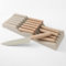Wekity in-Drawer Knife Block Set, 12PCS Kitchen Knife Set, Ultra Sharp Stainless Steel Non-Stick Coating Chef Knife Set, Cooking Knives Drawer Organizer for Daily Kitchen Use