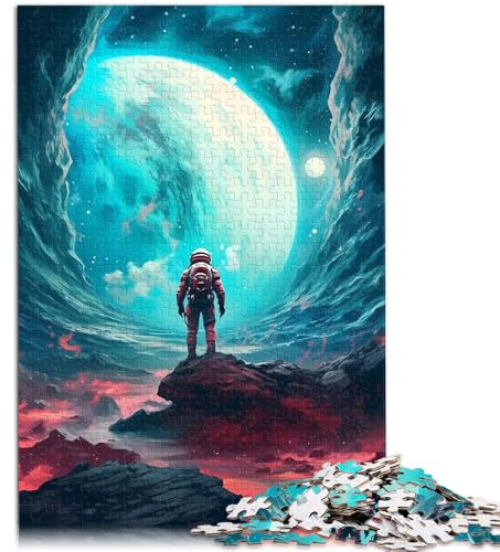 Jigsaw Puzzles 1000 Piece for Adults Astronaut Planets Jigsaw for Gifts is ideal as gifts for the whole family 10.27 in x 14.96 in