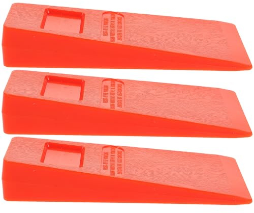 Générique Accessoire de Coupe d'Arbres 3 Pièces en Plastique Léger, Coins d'Abattage pour Exploitation Forestière et Travaux de Bûcheron en Extérieur