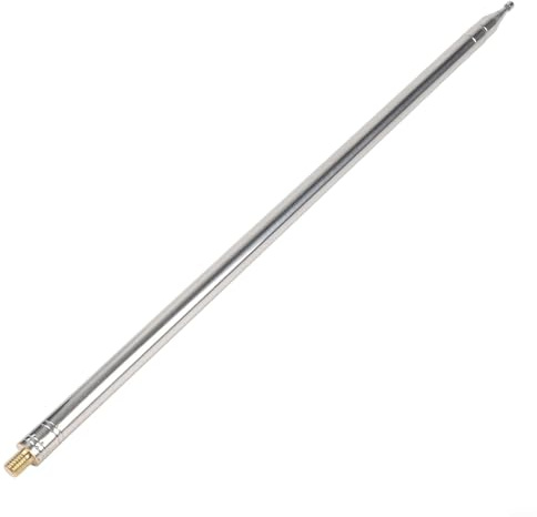 Minflora Telescopic Stainless Steel Whip Antenna 5.6m/5.28m/2.5m for GP and for Yagi Shortwave Amateur Radio, Reinforced M10 Thread Base for Stable Outdoor HF DX Use(5.6m)