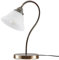 Lindby LED Tischlampe Mialina in Bronze aus Glas (1 flammig, E27) - Tischleuchte Schreibtischlampe Nachttischlampe Wohnzimmerleuchte