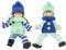 Ideen mit Herz Niedliche Winter-Püppchen, Weihnachts-Deko, aus Filz und Strick, Winter-Kinder (Amelie 4, 2)