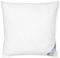 Traumschloss Künsemüller Kopfkissen Holstein 80x80cm mit 80% Daunen, Doppelkammer Daunenkissen mit Außenkammer & stützender Innenkammer, Allergiker geeignet & waschbar, Füllgewicht: 900g