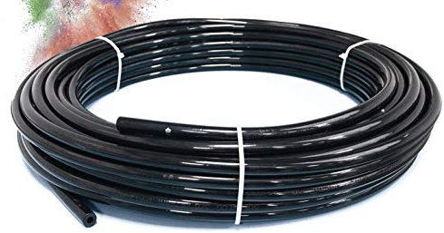 SUPERFOG - 50-Meter-Rolle aus Polyamid-Schlauch 1/4. Hohe Festigkeit. Berstdruck 140 Bar. Farbe Schwarz.