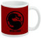 Tasse, Motiv Mortal Kombat Symbol, Weiß